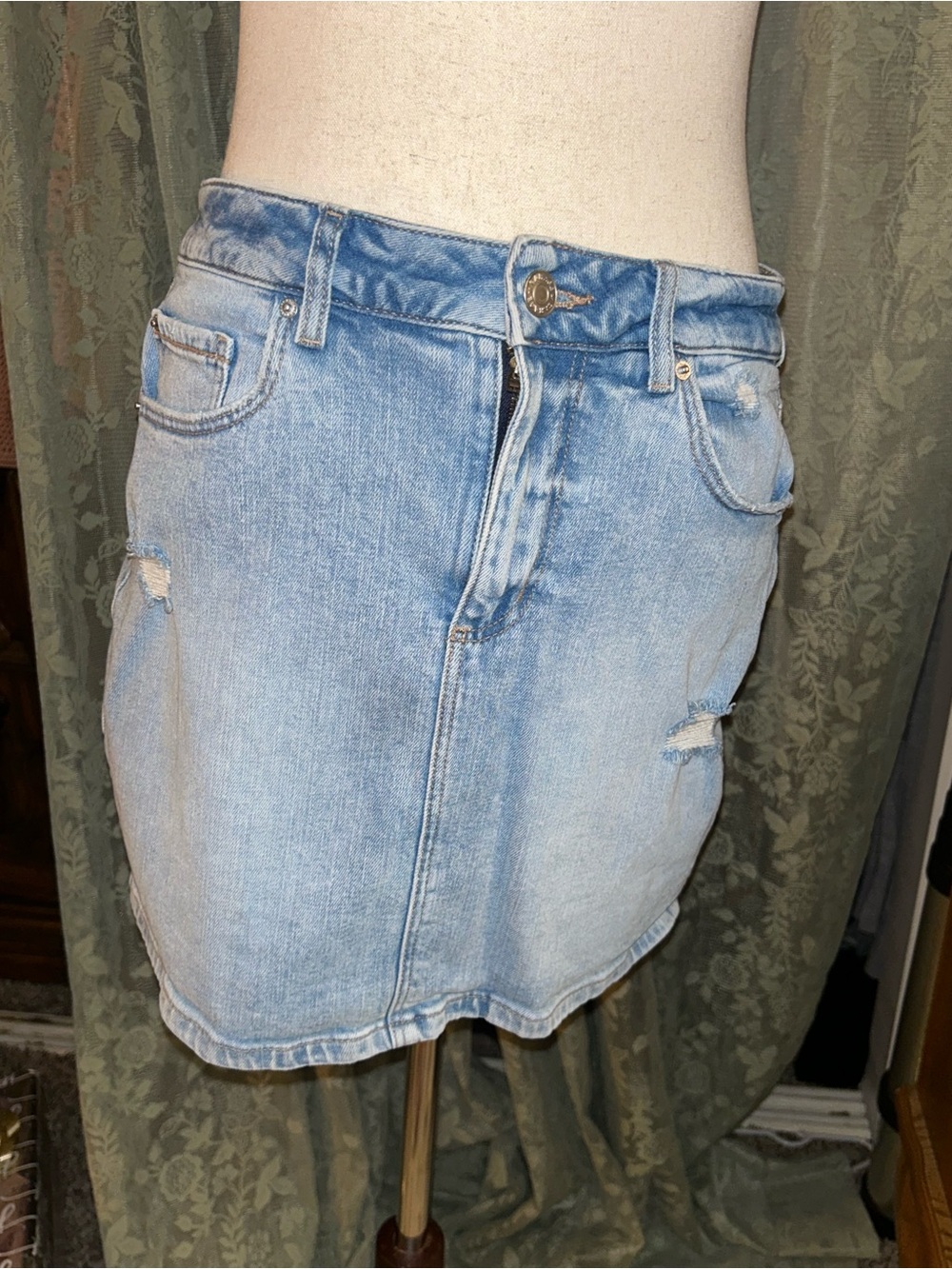 Garage Denim Mini Skirt